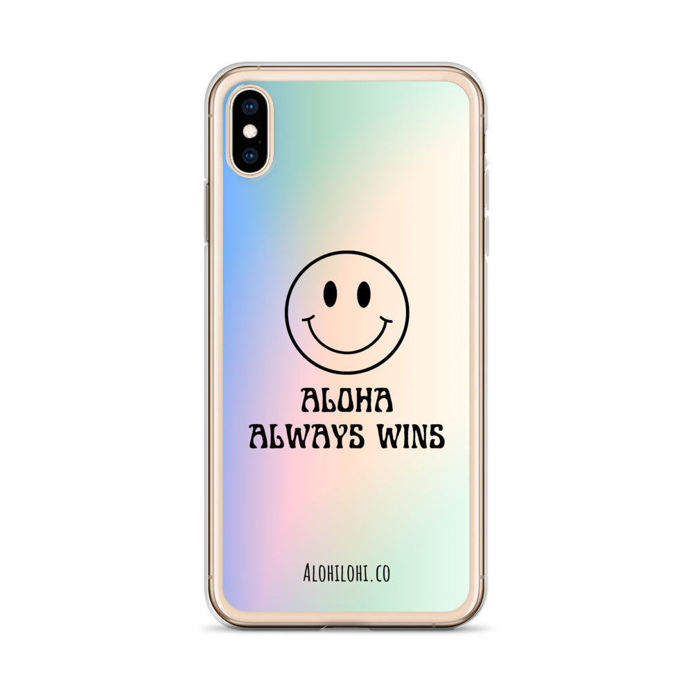 Aloha Always Wins (5) - Clear iPhone Case