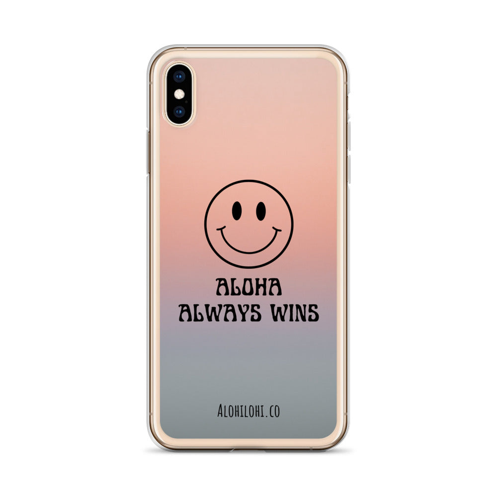 Aloha Always Wins (7) - Clear iPhone Case