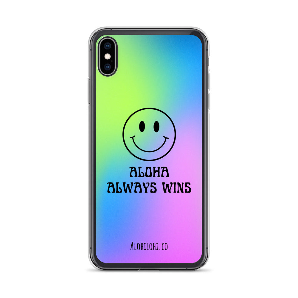 Aloha Always Wins (11) - Clear iPhone Case