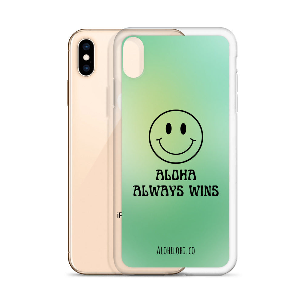 Aloha Always Wins (1) - Clear iPhone Case