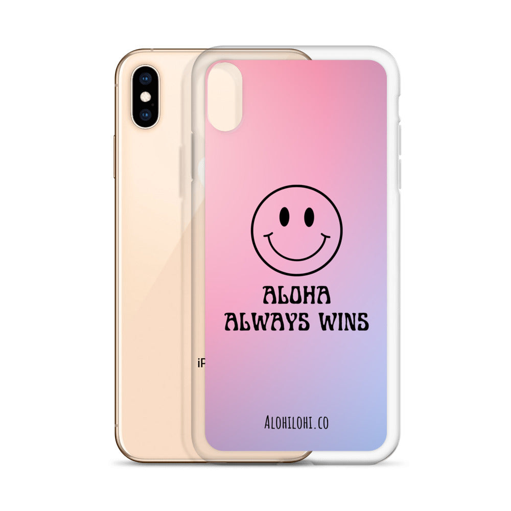 Aloha Always Wins (2) - Clear iPhone Case