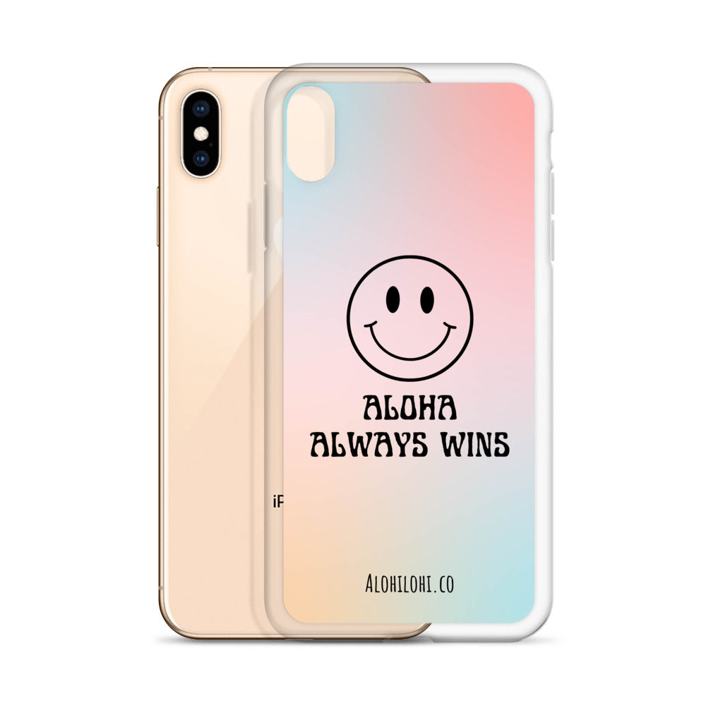 Aloha Always Wins (4) - Clear iPhone Case