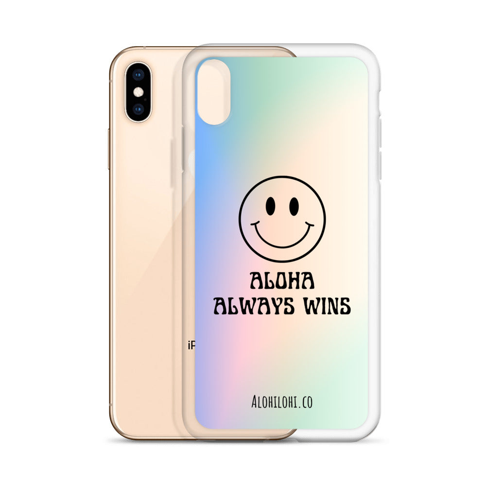 Aloha Always Wins (5) - Clear iPhone Case