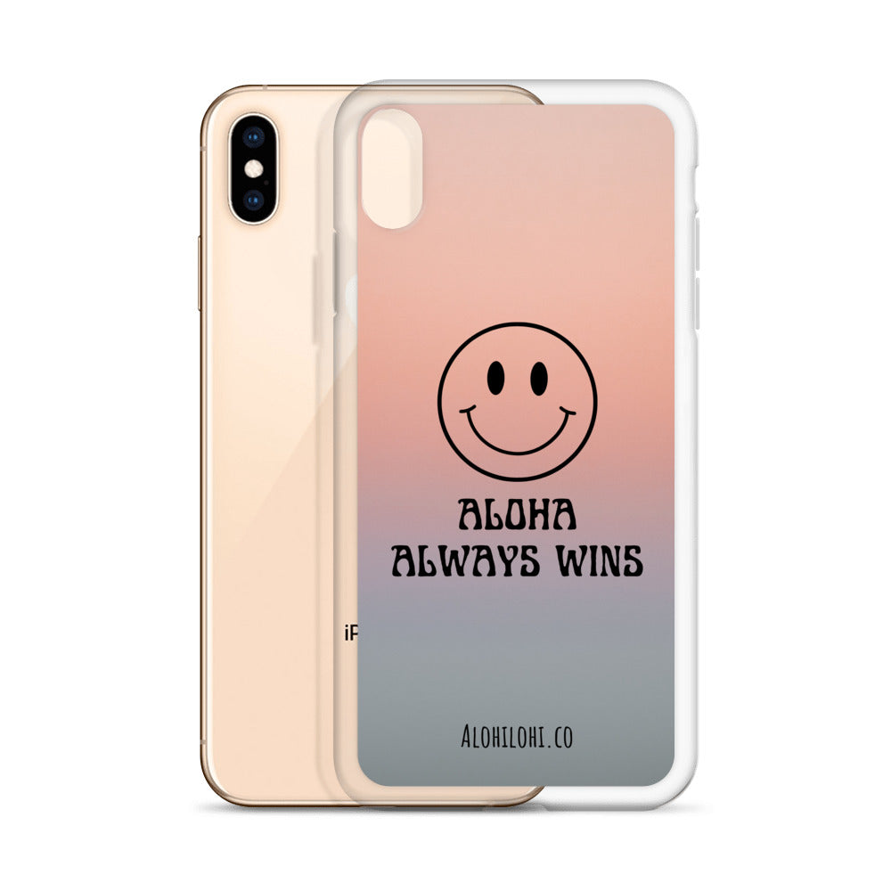 Aloha Always Wins (7) - Clear iPhone Case