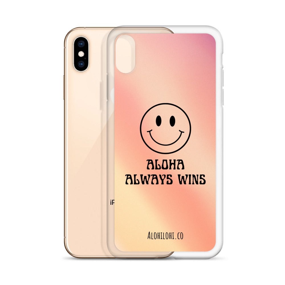 Aloha Always Wins (8) - Clear iPhone Case