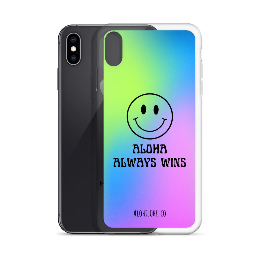 Aloha Always Wins (11) - Clear iPhone Case