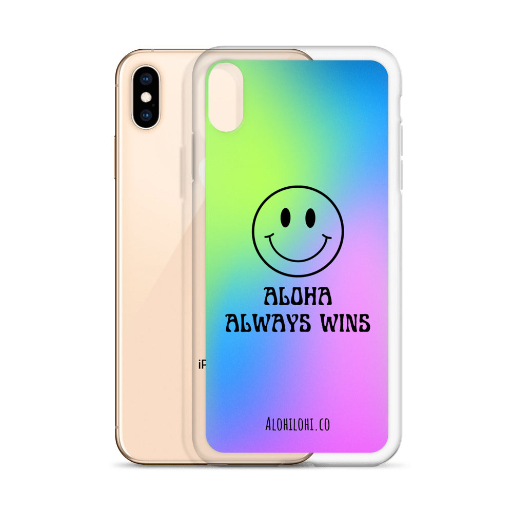 Aloha Always Wins (11) - Clear iPhone Case