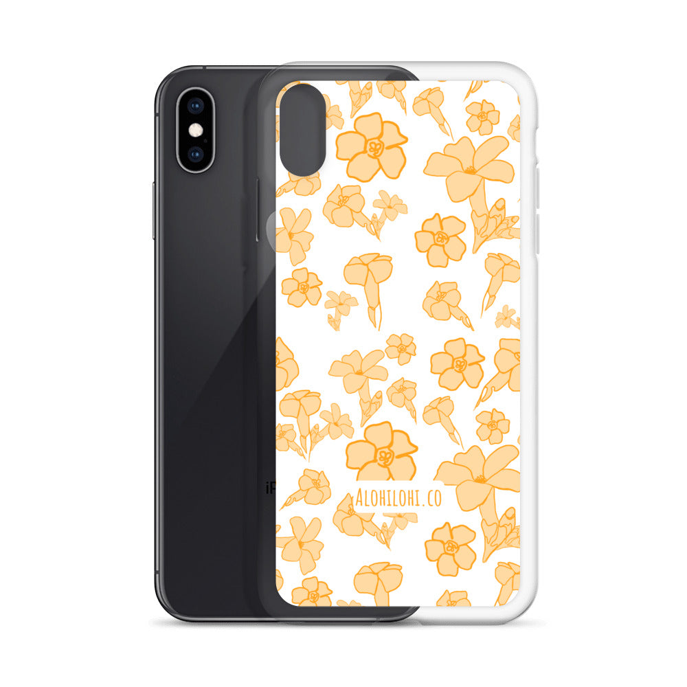 Pua Kenikeni on Keʻokeʻo - Clear iPhone Case